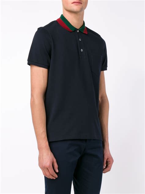 navy blue gucci t shirt|gucci formal shirts.